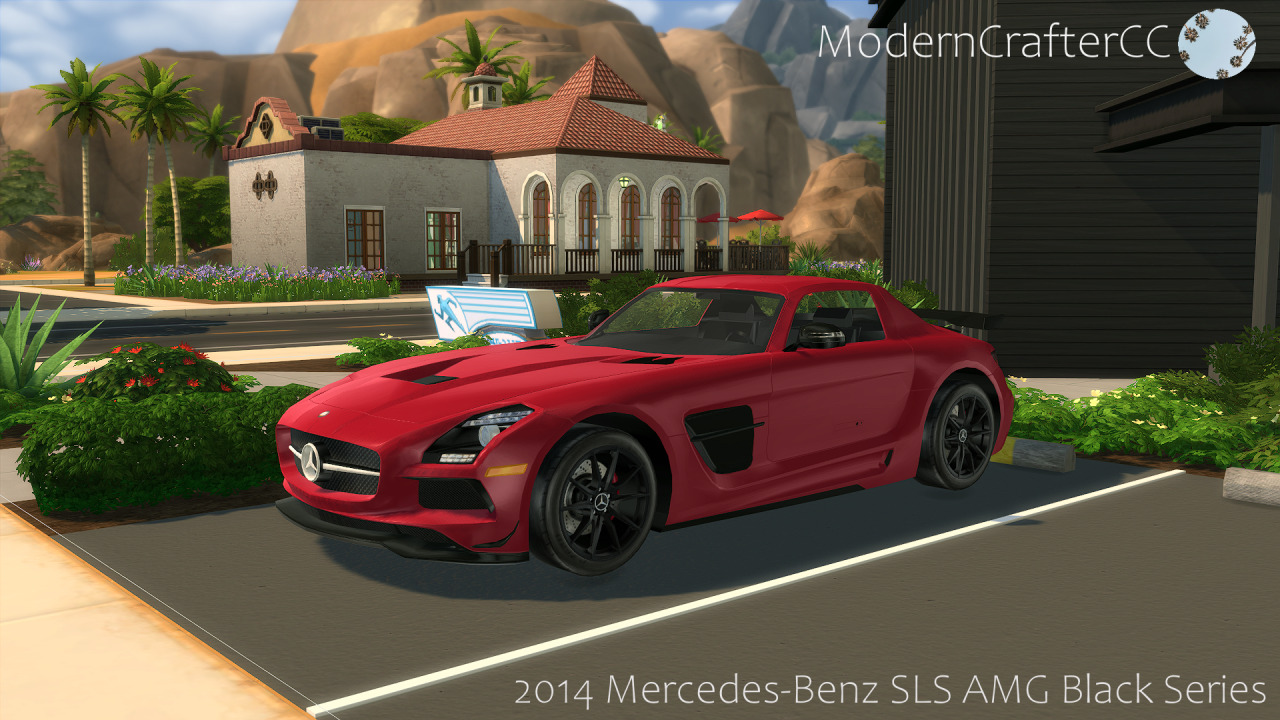 2014 Mercedes Benz Sls Amg Black Series From Modern Crafter Sims 4 Downloads