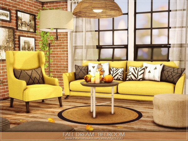 Fall Dream Bedroom by MychQQQ from TSR