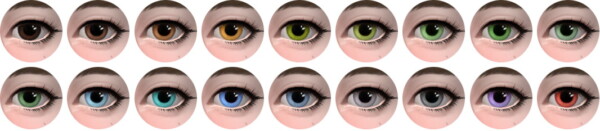 Vivid Daydream Eyes by  Lumikello from Mod The Sims