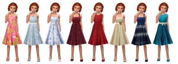 Flared Dress from Sims 4 Sue