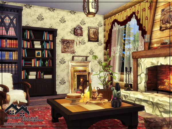 Autumn Village Livingroom by marychabb from TSR