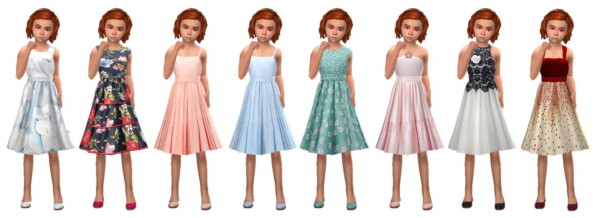 Flared Dress from Sims 4 Sue