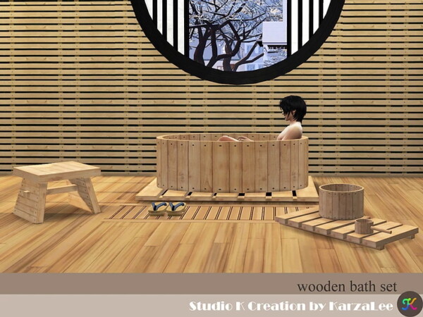 Wooden bath set from Studio K Creation
