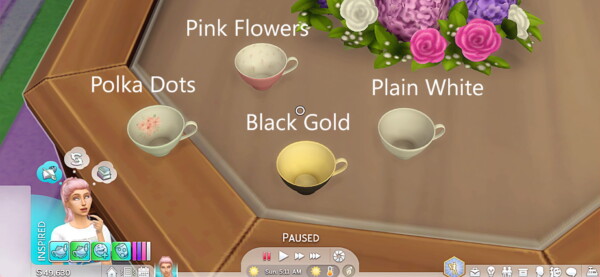 Custom Tea and Teacups by FlowerBunny from Mod The Sims