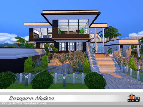 Baraporn Modern House by autaki from TSR