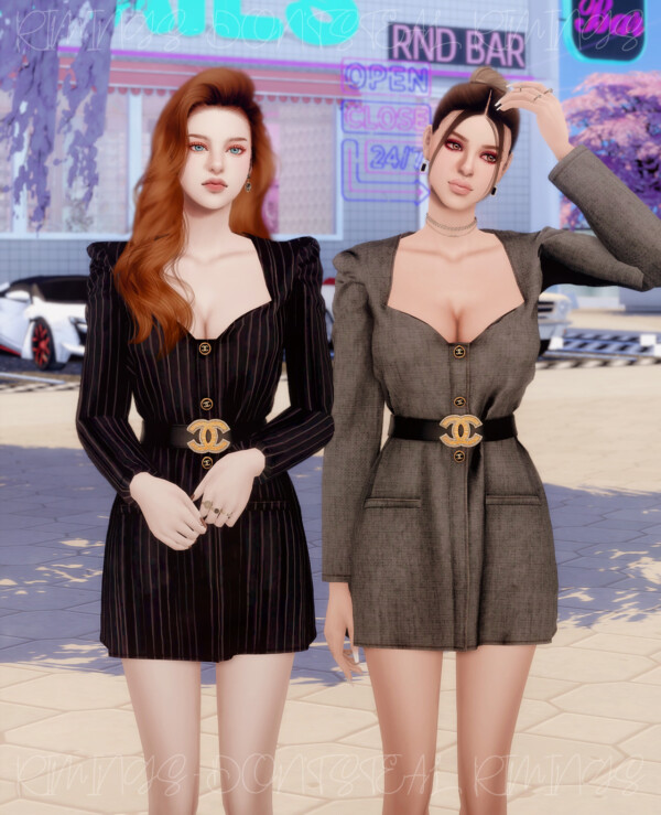 Heart Neck Suit Dress Now Free from Rimings
