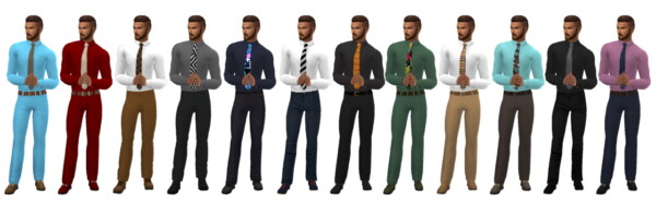 Shirt and Tie from Sims 4 Sue