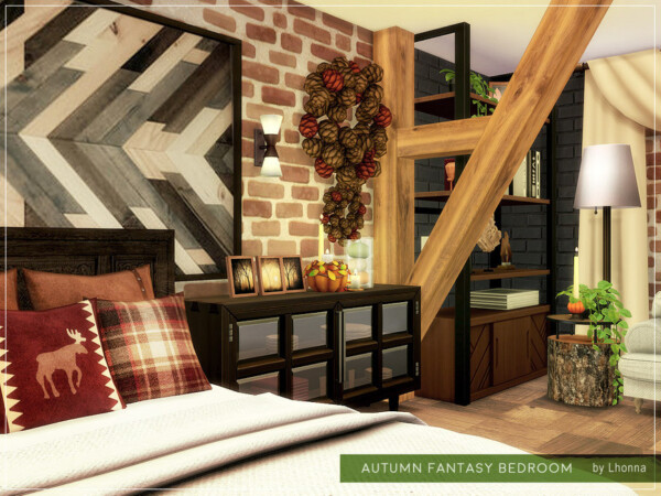 Autumn Fantasy Bedroom by Lhonna from TSR