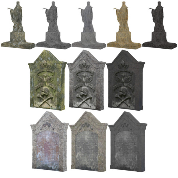 Gravestones and Statue Conversion from Riekus13