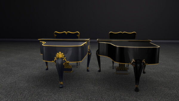Elegant Buyable Classical Piano by xordevoreaux from Mod The Sims