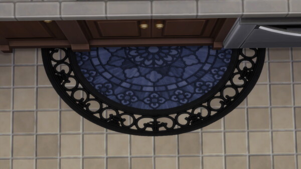 Flower of the Di Vine Half Moon Rugs by  Wykkyd from Mod The Sims
