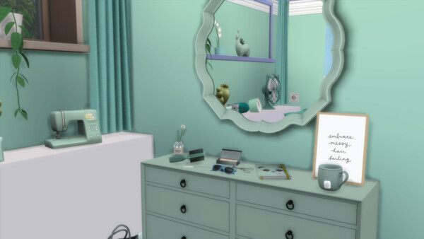 Cute Af Mint Room from Models Sims 4