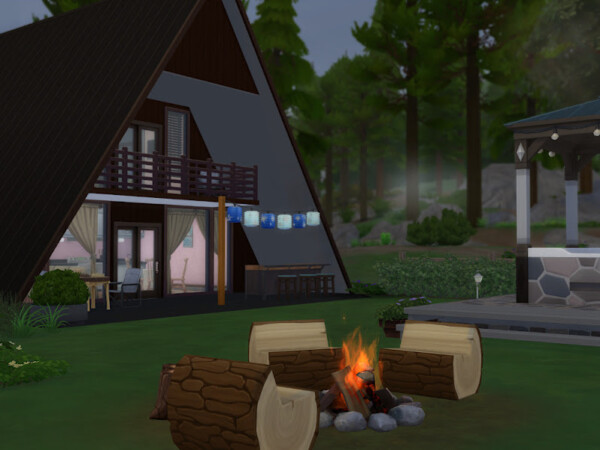 Bjorli Cabin   cc free from KyriaTs Sims 4 World