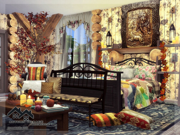 Autumn Village Bedroom by marychabb from TSR