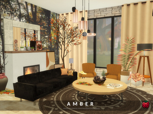 Amber livingroom by melapples from TSR
