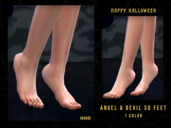 Angel and Devil 3D Feet by OranosTR from TSR