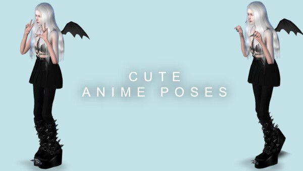 Anime Cute Poses by jmac13 from Mod The Sims