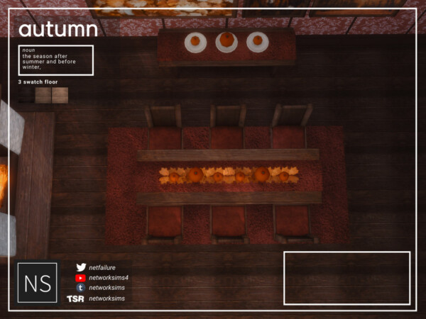 Autumn Dining  Floor by Networksims from TSR