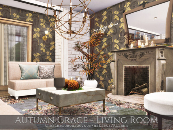 Autumn Grace  Living Room by Rirann from TSR