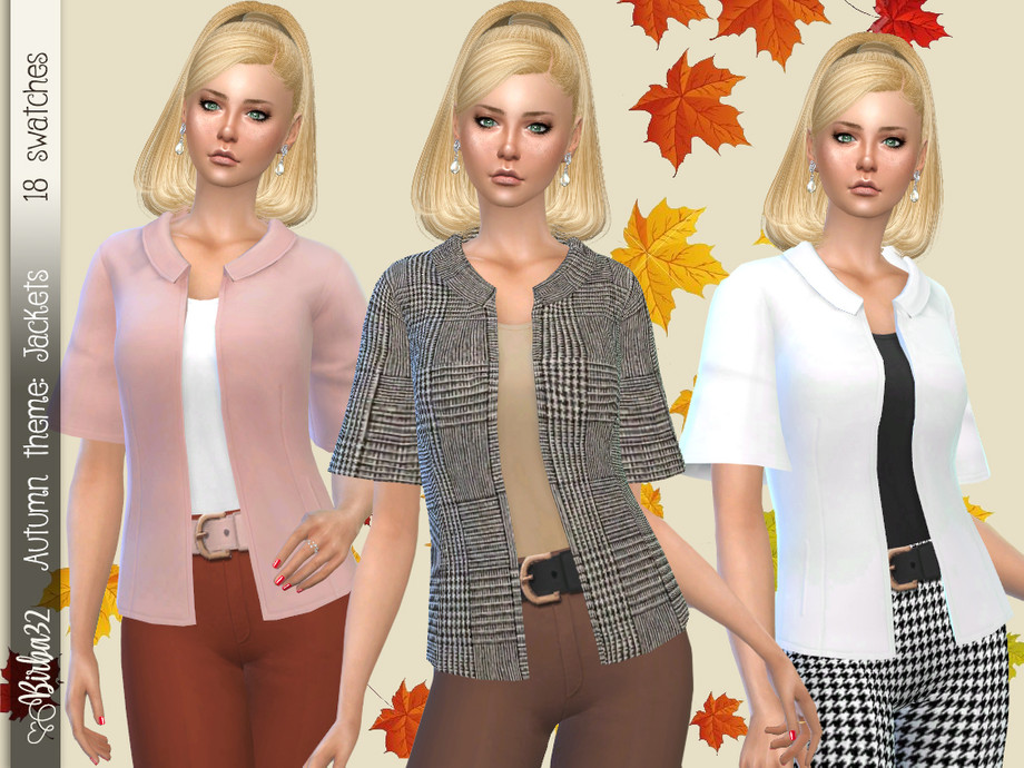 Autumn Jacket by Birba32 from TSR • Sims 4 Downloads