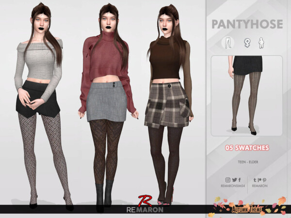 Autumn Pantyhose 01 by remaron from TSR