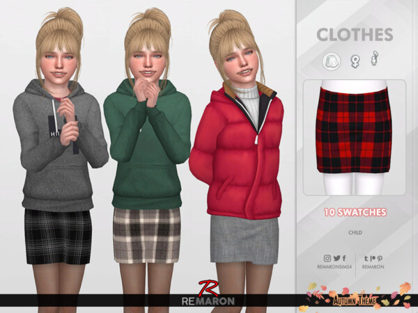 Autumn Skirt  01 by remaron from TSR