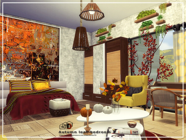 Autumn leaf bedroom 2 by Danuta720 from TSR