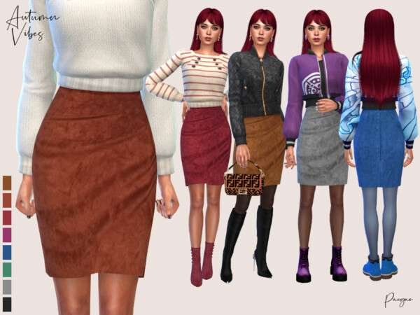 Autumn Vibes Skirt by Paogae from TSR