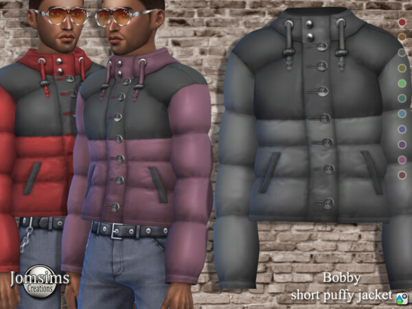 Bobby short puffy jacket by jomsims from TSR