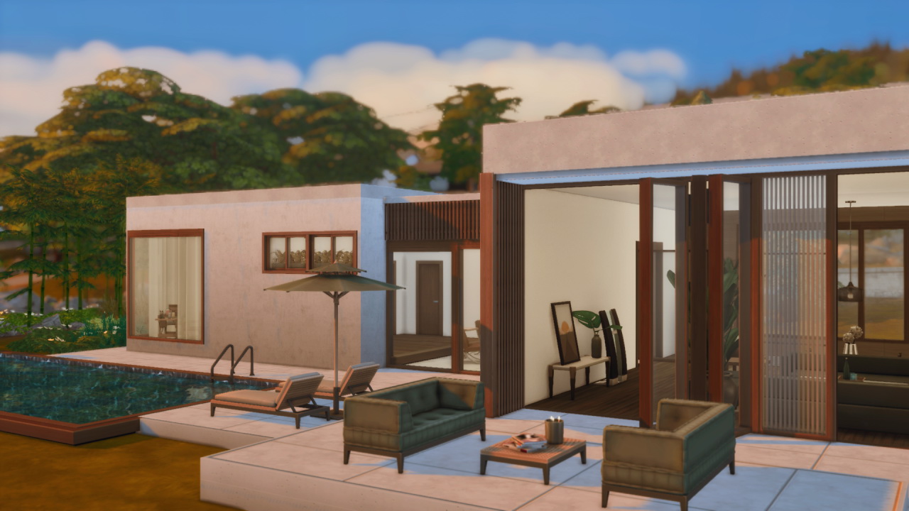 Boxy Minimalist Home from Gravy Sims