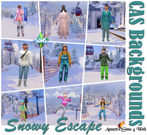 CAS Backgrounds Snowy Escape from Annett`s Sims 4 Welt