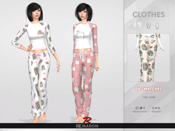 Cats PJ Pants for Women 01 by remaron from TSR