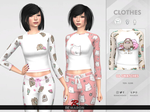 Cats PJ Sweater for Women 01 by remaron from TSR