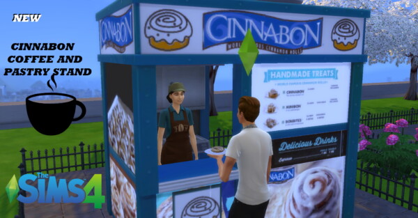 Cinnabon coffee and pastry stand by ArLi1211 from Mod The Sims