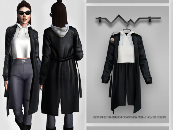 Clothes Set 99 Coat by busra tr from TSR