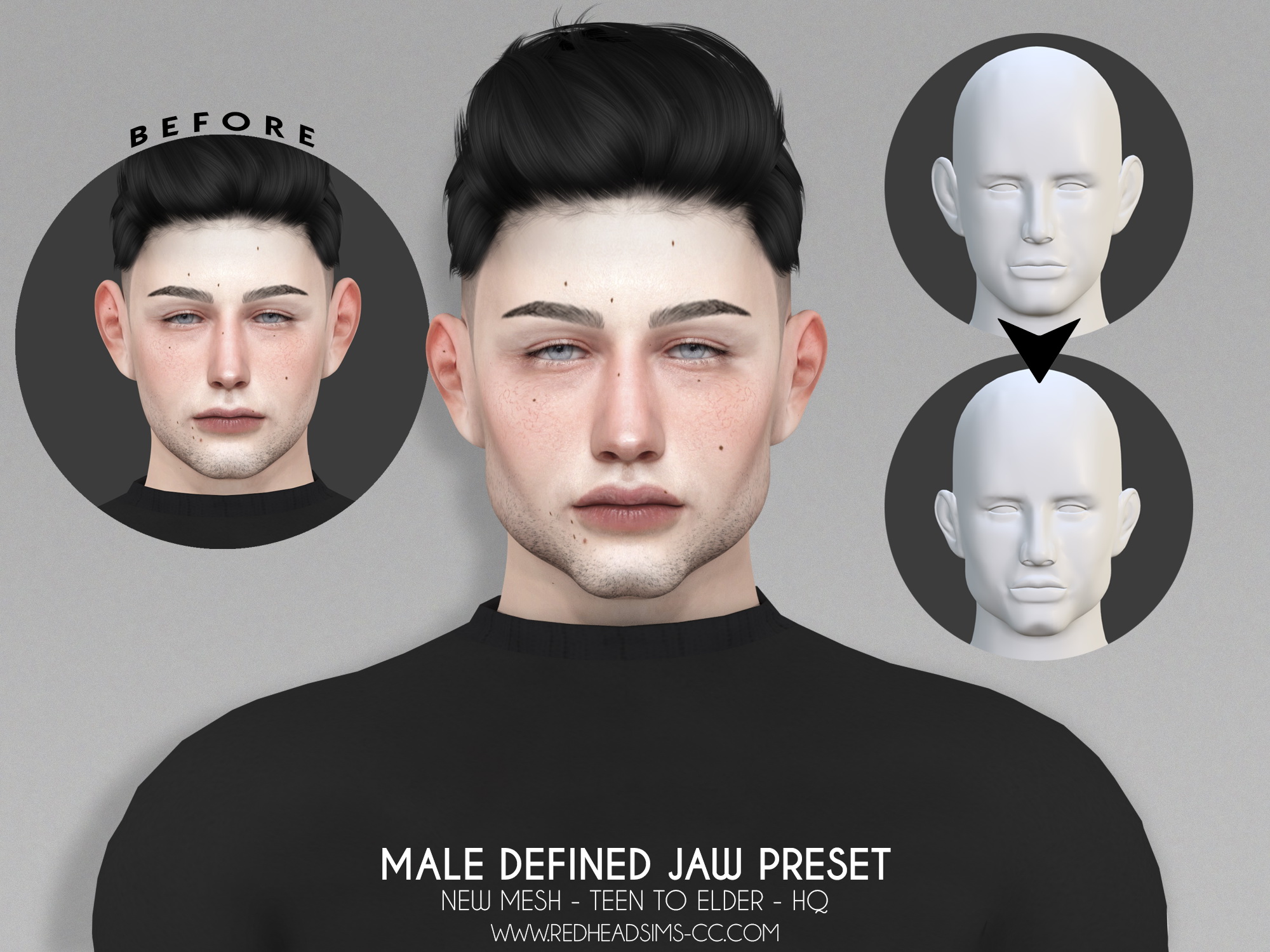 sims 4 cc more face shapes