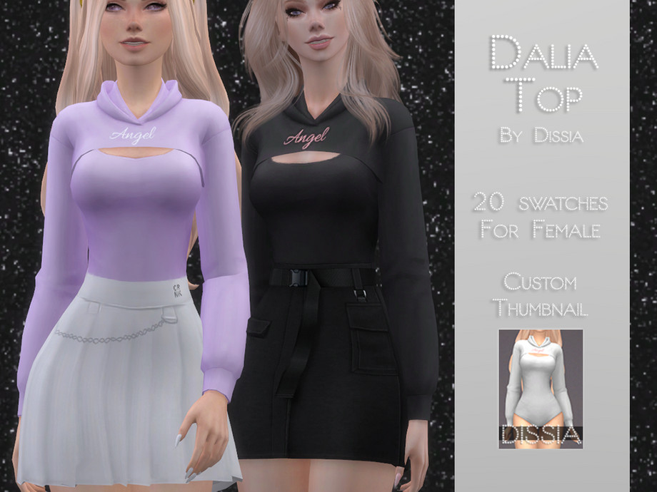 Dalia Top By Dissia From Tsr • Sims 4 Downloads