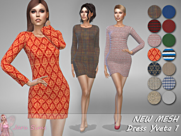 Dress Yveta 1 by Jaru Sims from TSR