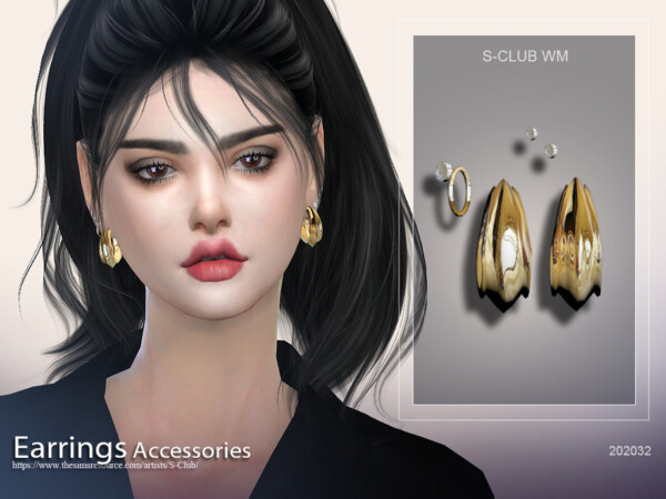 Earrings 202032 by S Club from TSR
