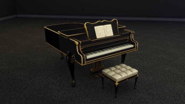 Elegant Buyable Classical Piano by xordevoreaux from Mod The Sims