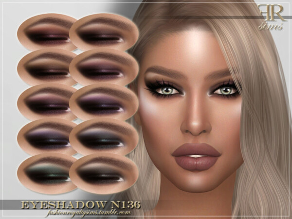 Eyeshadow N136 by FashionRoyaltySims from TSR
