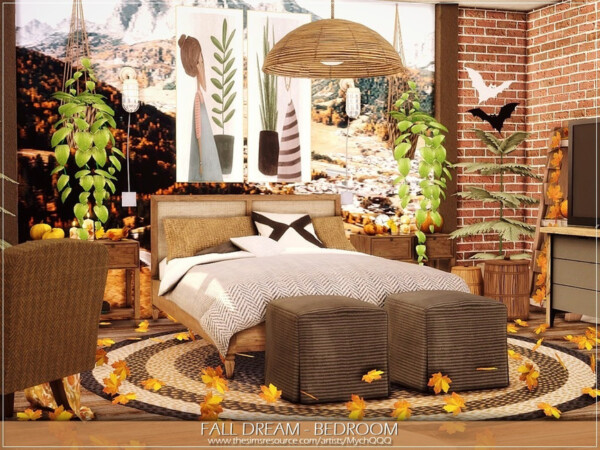 Fall Dream Bedroom by MychQQQ from TSR