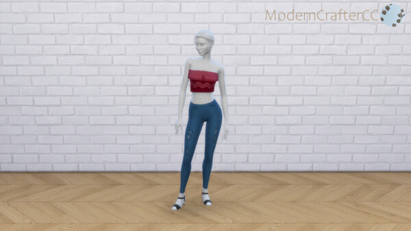 Flower Tube Top Recolor from Modern Crafter
