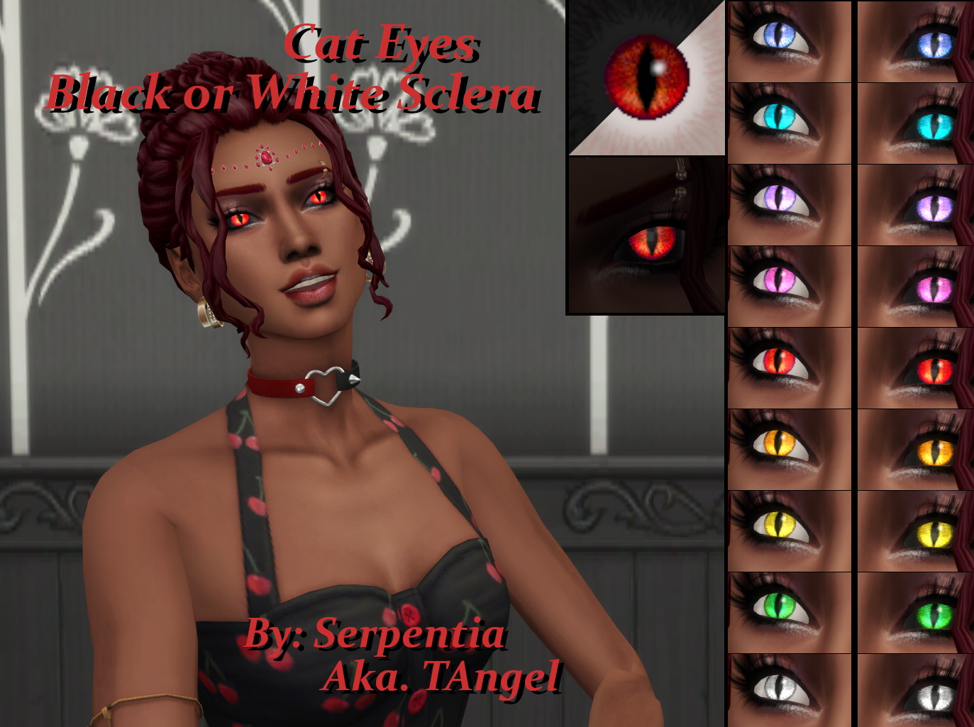 Glowing Cat Eyes by Serpentia from Mod The Sims • Sims 4 Downloads