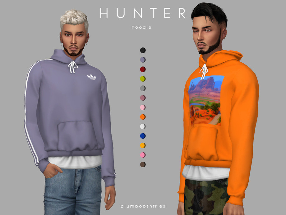 Hunter Hoodie By Plumbobs N Fries From Tsr • Sims 4 Downloads