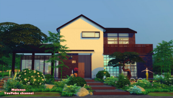 Japanese family home from Sims 3 by Mulena