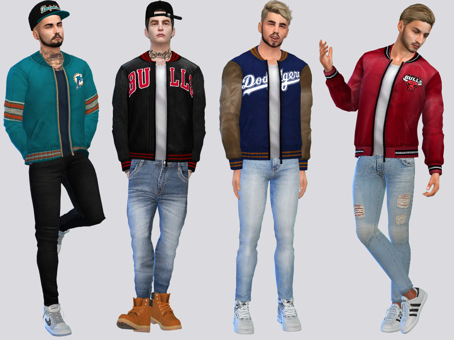 Joe Varsity Jacket by McLayneSims from TSR • Sims 4 Downloads