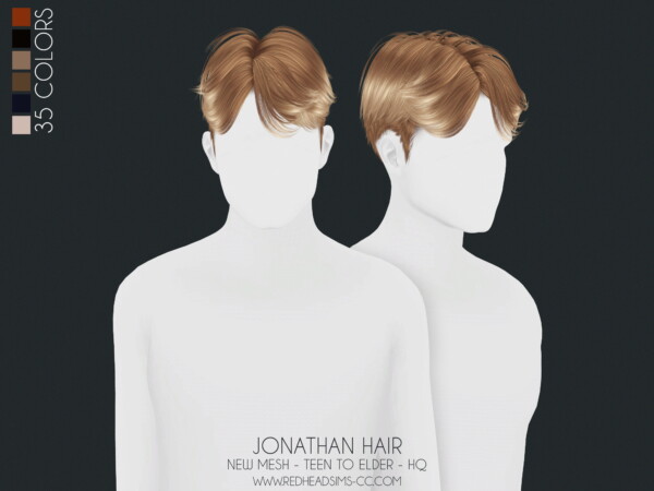 Jonathan hair from Red Head Sims
