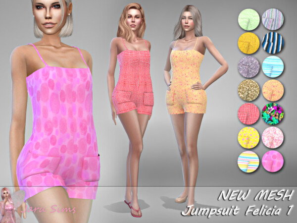 Jumpsuit Felicia 1 by Jaru Sims from TSR