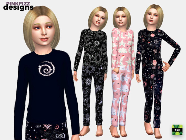 Junior Moon and Stars PJs by Pinkfizzzzz from TSR